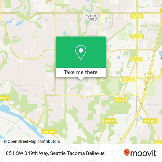 851 SW 349th Way, Federal Way, WA 98023 map