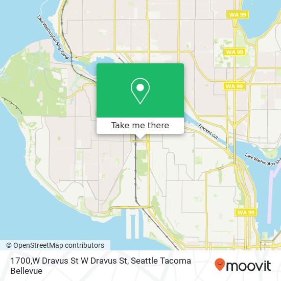 Mapa de 1700,W Dravus St W Dravus St, Seattle, WA 98119