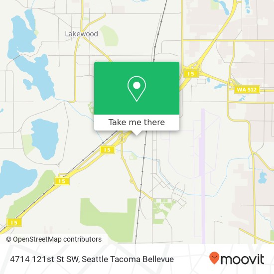 Mapa de 4714 121st St SW, Lakewood, WA 98499