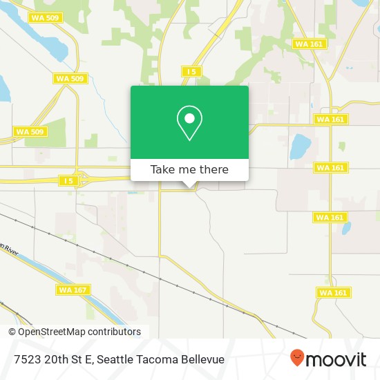 Mapa de 7523 20th St E, Tacoma, WA 98424