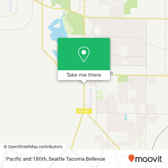 Mapa de Pacific and 180th, Spanaway (LOVELAND), WA 98387