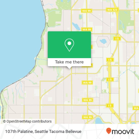 Mapa de 107th Palatine, Seattle, WA 98133