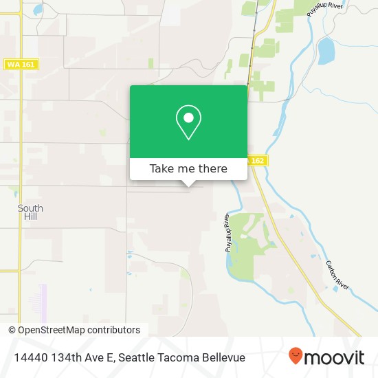 Mapa de 14440 134th Ave E, Puyallup, WA 98374