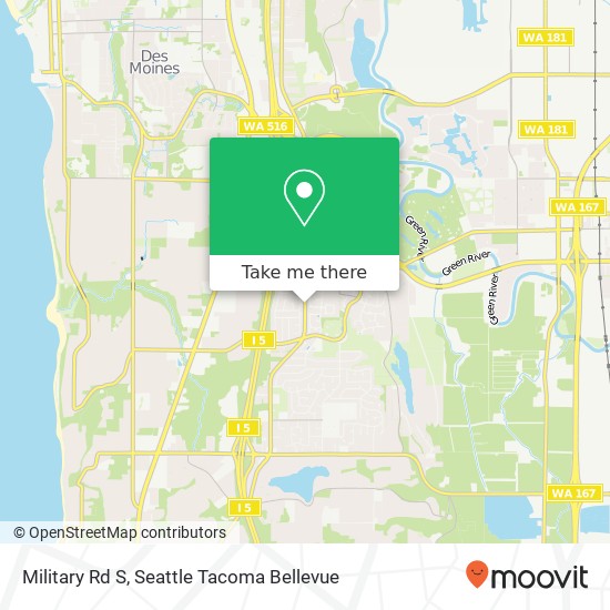 Mapa de Military Rd S, Kent, WA 98032