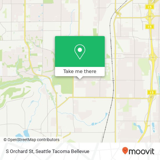 Mapa de S Orchard St, Tacoma, WA 98409