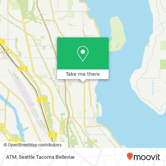 Mapa de ATM, 7301 Rainier Ave S