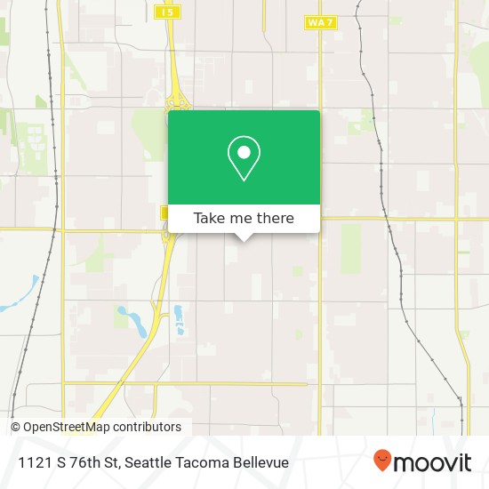 1121 S 76th St, Tacoma, WA 98408 map