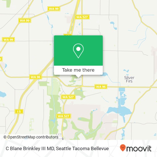 Mapa de C Blane Brinkley III MD, 12800 Bothell Everett Hwy