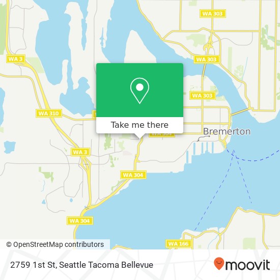 Mapa de 2759 1st St, Bremerton, WA 98312