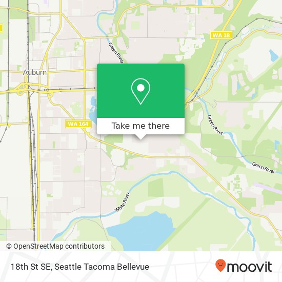 Mapa de 18th St SE, Auburn, WA 98002