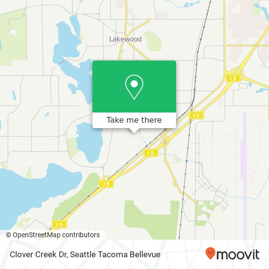 Clover Creek Dr, Lakewood, WA 98499 map