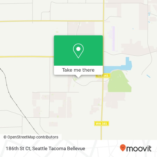 Mapa de 186th St Ct, Puyallup, WA 98375