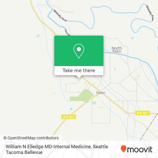 William N Elledge MD-Internal Medicine, 201 Tahoma Blvd map