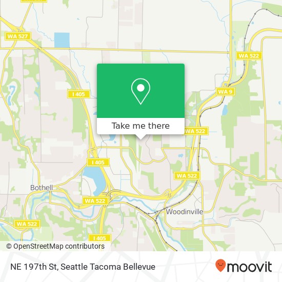 Mapa de NE 197th St, Bothell, WA 98011