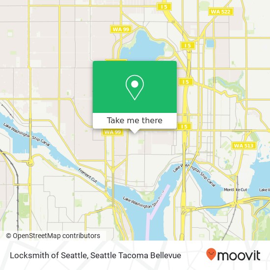 Mapa de Locksmith of Seattle, 4400 Interlake Ave N