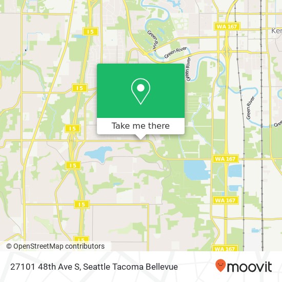 Mapa de 27101 48th Ave S, Kent, WA 98032