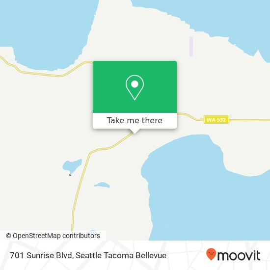 Mapa de 701 Sunrise Blvd, Camano Island, WA 98282