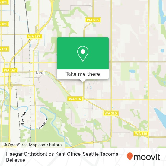 Mapa de Haegar Orthodontics Kent Office, 24909 104th Ave SE