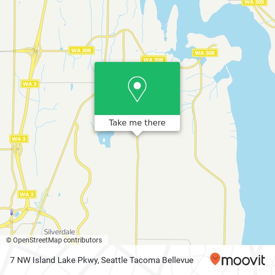 Mapa de 7 NW Island Lake Pkwy, Poulsbo, WA 98370