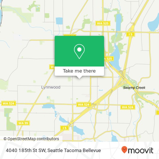 Mapa de 4040 185th St SW, Lynnwood, WA 98037