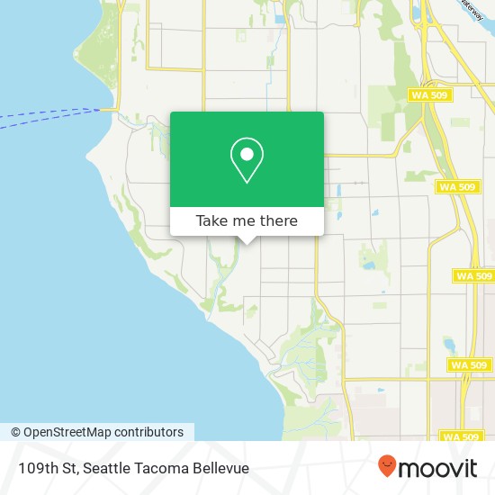 Mapa de 109th St, Seattle, WA 98146