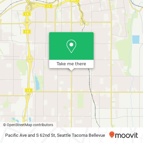Pacific Ave and S 62nd St, Tacoma, WA 98408 map