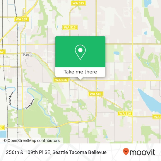 256th & 109th Pl SE, Kent, WA 98030 map