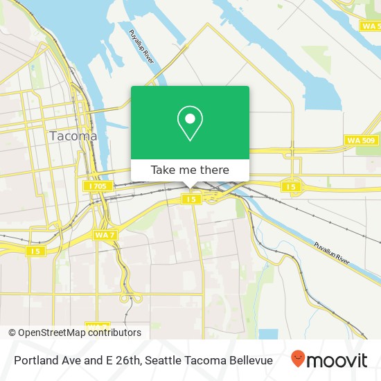 Mapa de Portland Ave and E 26th, Tacoma, WA 98421