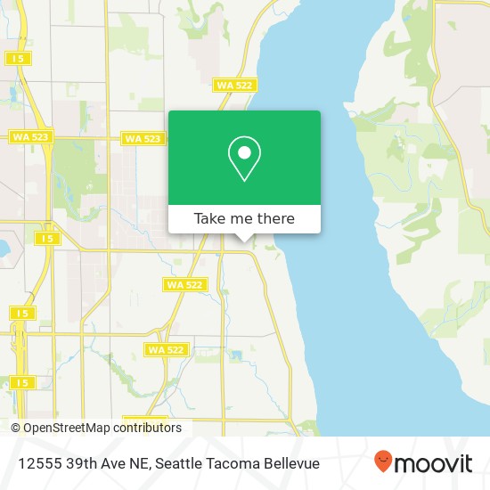 Mapa de 12555 39th Ave NE, Seattle, WA 98125