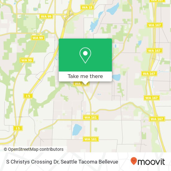 S Christys Crossing Dr, Federal Way, WA 98003 map