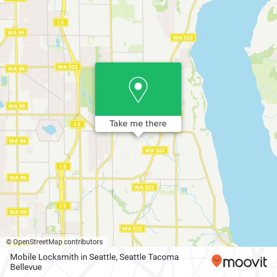 Mobile Locksmith in Seattle, 12301 24th Ave NE map