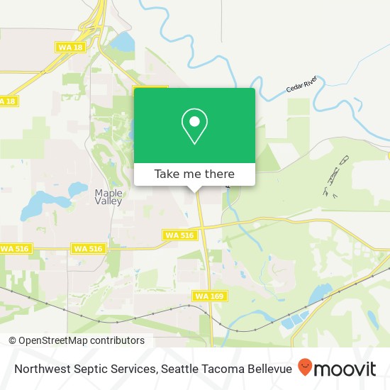 Mapa de Northwest Septic Services, 26207 Maple Valley Black Diamond Rd SE