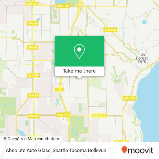 Absolute Auto Glass, 1037 NE 165th St map