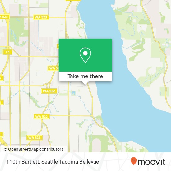 Mapa de 110th Bartlett, Seattle, WA 98125