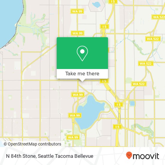 Mapa de N 84th Stone, Seattle, WA 98103