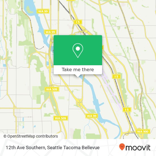 Mapa de 12th Ave Southern, Seattle, WA 98108