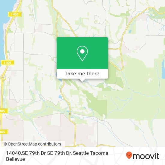 Mapa de 14040,SE 79th Dr SE 79th Dr, Newcastle, WA 98059