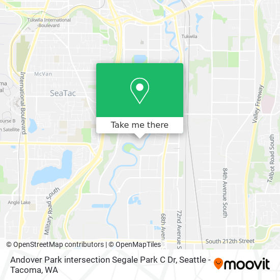 Mapa de Andover Park intersection Segale Park C Dr