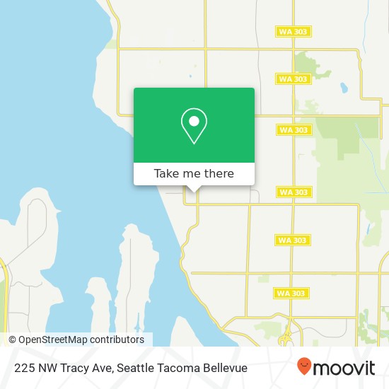 Mapa de 225 NW Tracy Ave, Bremerton, WA 98311