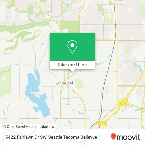 5422 Fairlawn Dr SW, Lakewood, WA 98499 map