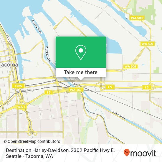 Destination Harley-Davidson, 2302 Pacific Hwy E map