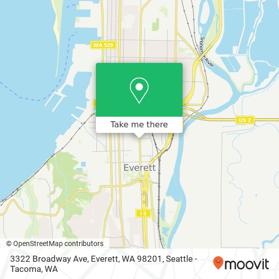 3322 Broadway Ave, Everett, WA 98201 map