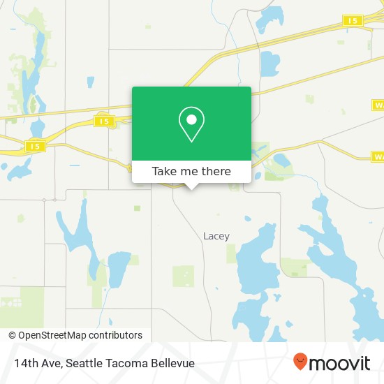 Mapa de 14th Ave, Lacey, WA 98503