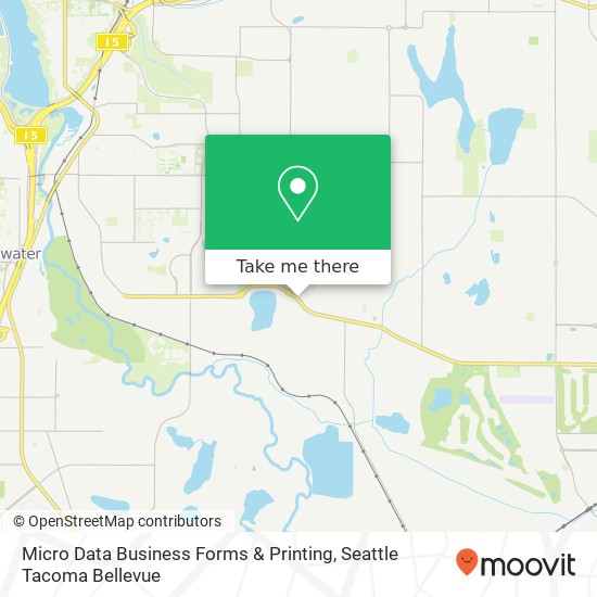 Mapa de Micro Data Business Forms & Printing, 2612 Yelm Hwy SE