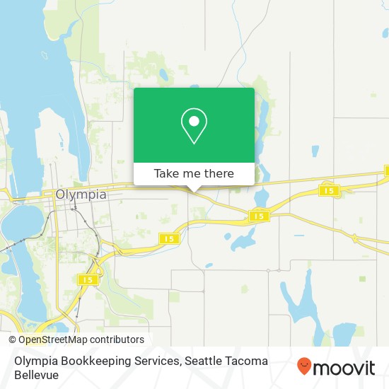 Mapa de Olympia Bookkeeping Services, 2413 Pacific Ave SE