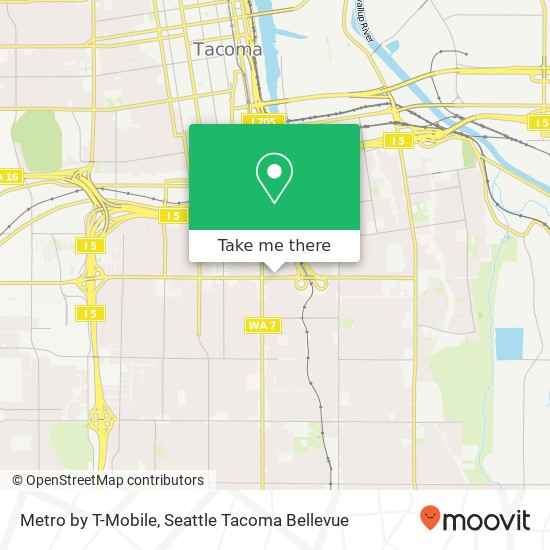 Mapa de Metro by T-Mobile, 101 S 38th St