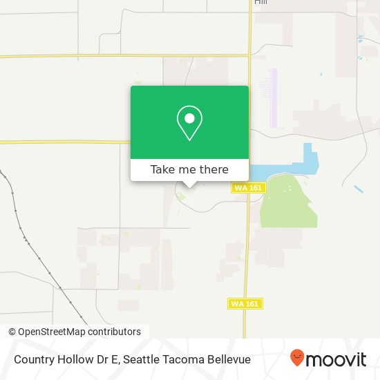 Mapa de Country Hollow Dr E, Puyallup, WA 98375