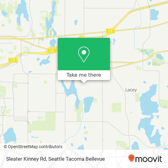 Mapa de Sleater Kinney Rd, Lacey, WA 98503