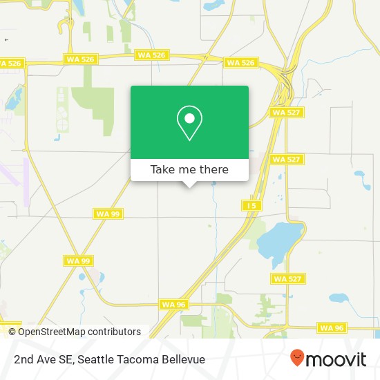 Mapa de 2nd Ave SE, Everett, WA 98208