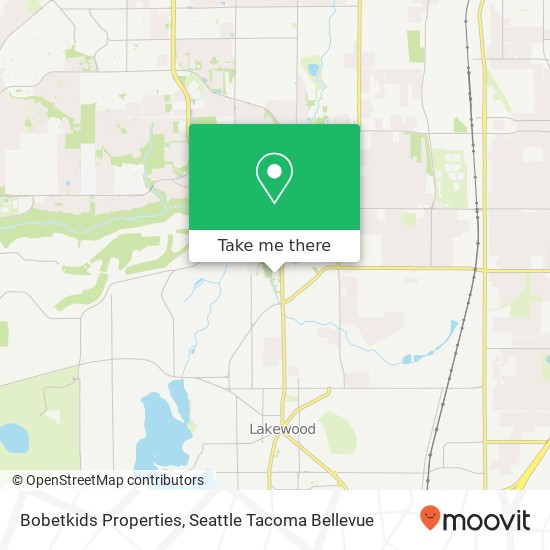 Mapa de Bobetkids Properties, 7424 Bridgeport Way W